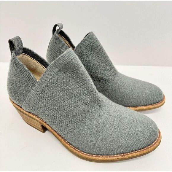 Sofft Knit Booties Size 6 Arvada Textile Upper Leather Sock Block Heel NEW - Picture 3 of 11